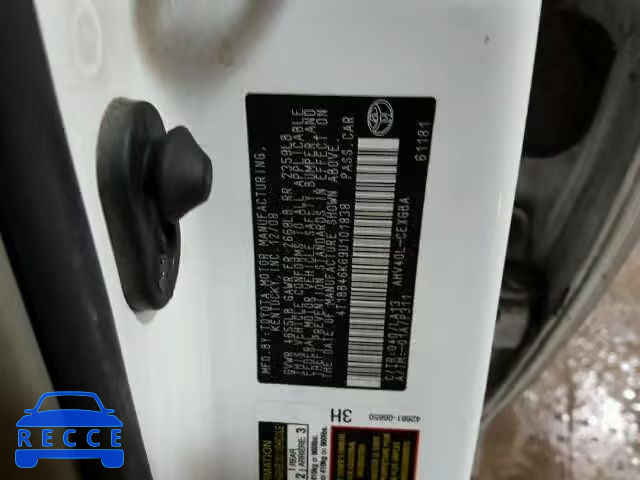 2009 TOYOTA CAMRY HYBR 4T1BB46K69U101838 image 9
