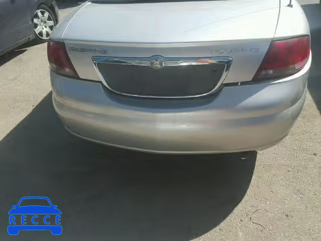 2006 CHRYSLER SEBRING TO 1C3EL55R26N285835 зображення 9