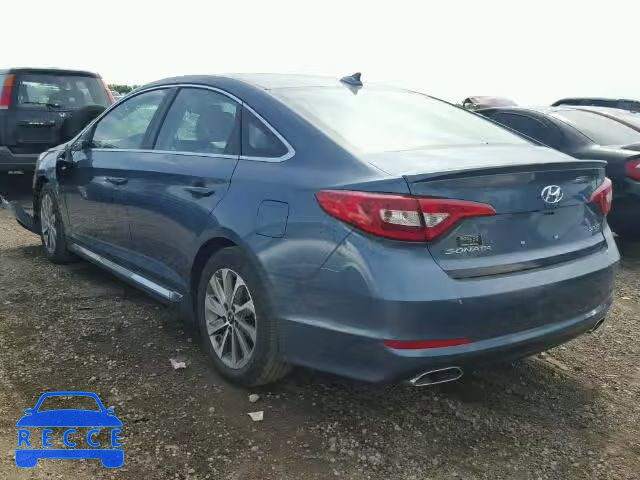 2016 HYUNDAI SONATA SPO 5NPE34AF3GH433073 image 2