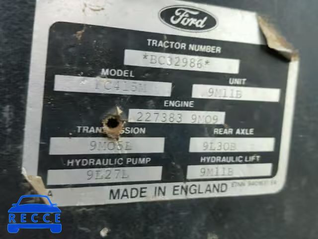 1993 FORD TRACTOR BC32986 image 9