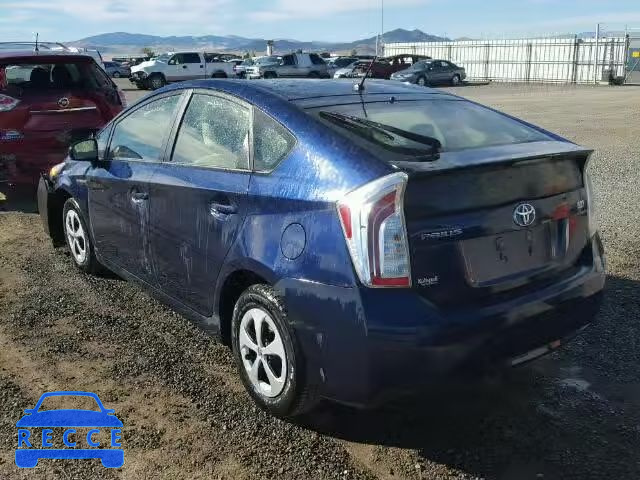 2014 TOYOTA PRIUS JTDKN3DU6E0390585 зображення 2