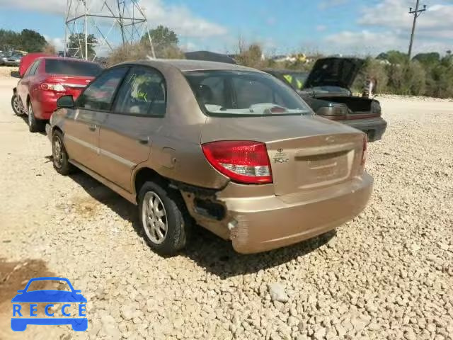 2003 KIA RIO KNADC125936259981 image 2