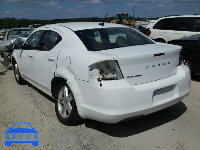 2013 DODGE AVENGER SX 1C3CDZCB1DN663223 зображення 2