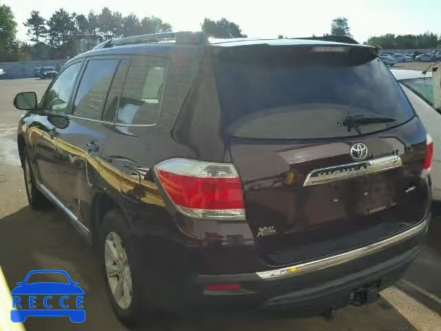 2013 TOYOTA HIGHLANDER 5TDBK3EH1DS237909 image 2