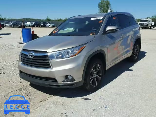 2016 TOYOTA HIGHLANDER 5TDJKRFH0GS282521 зображення 1