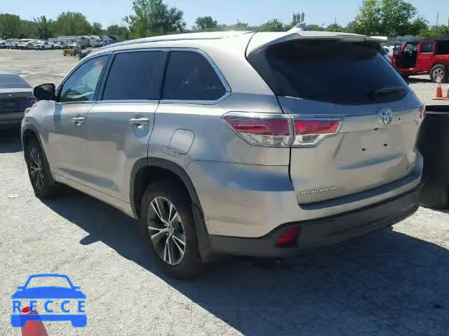 2016 TOYOTA HIGHLANDER 5TDJKRFH0GS282521 image 2