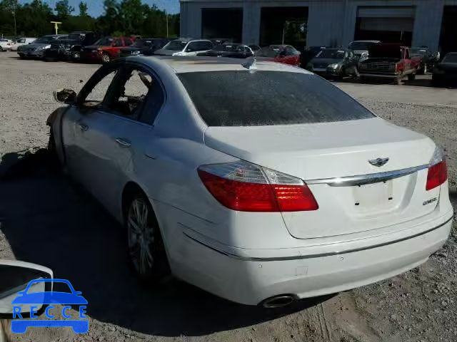 2011 HYUNDAI GENESIS KMHGC4DE6BU128124 image 2