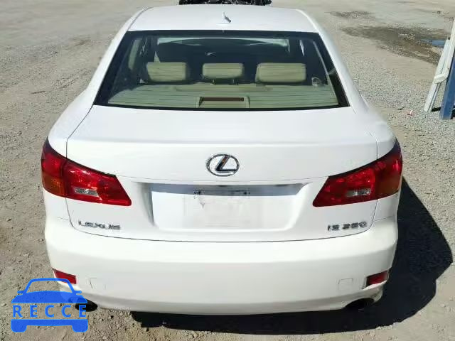 2007 LEXUS IS 250 JTHBK262172029642 зображення 9