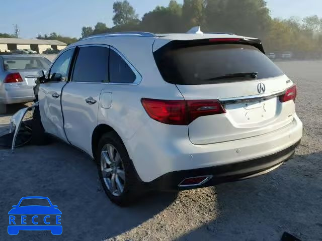 2014 ACURA MDX Advance 5FRYD4H82EB038345 image 2