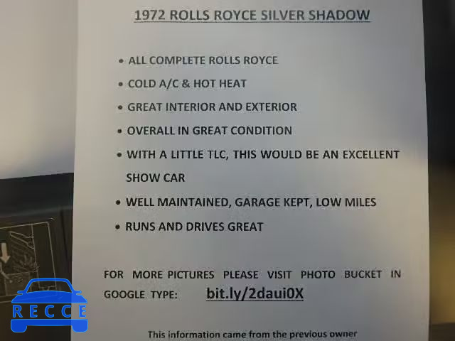 1972 ROLLS-ROYCE SILVER SHA SRA13718 зображення 9