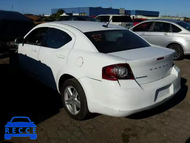 2012 DODGE AVENGER SX 1C3CDZCB9CN312512 Bild 2