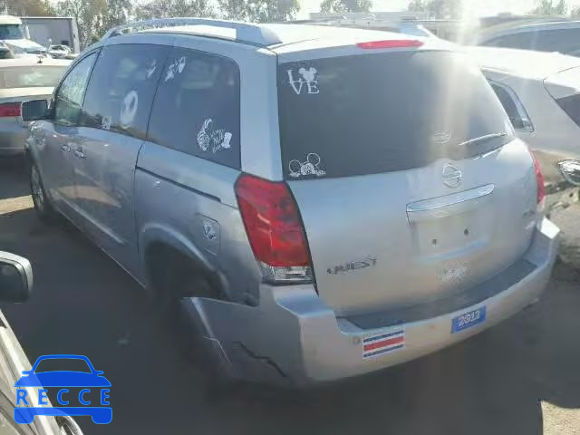 2007 NISSAN QUEST S/SE 5N1BV28U87N103592 image 2