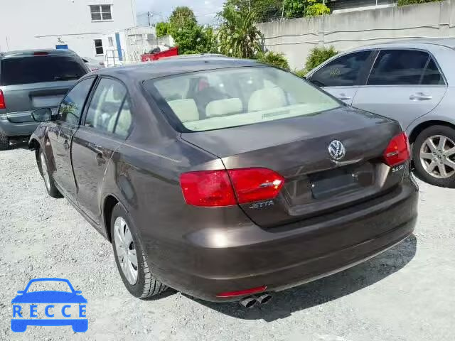2011 VOLKSWAGEN JETTA SE 3VWDX7AJ6BM056552 image 2