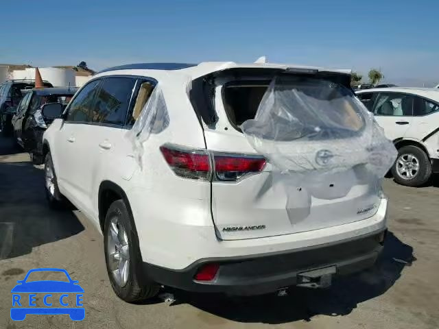 2016 TOYOTA HIGHLANDER 5TDDKRFH5GS283161 зображення 3