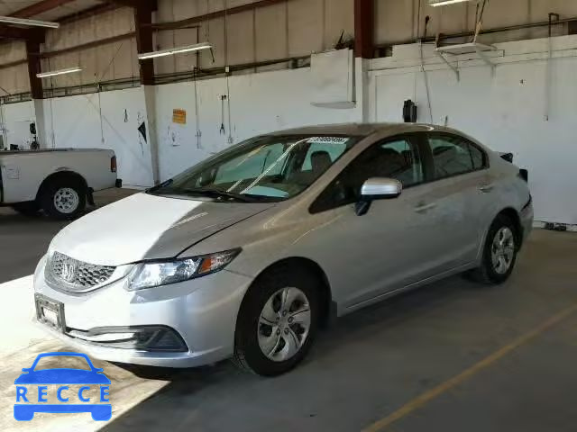 2014 HONDA CIVIC LX 19XFB2F54EE245806 image 1