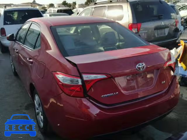 2014 TOYOTA COR L/LE/L 5YFBURHE3EP147704 image 2