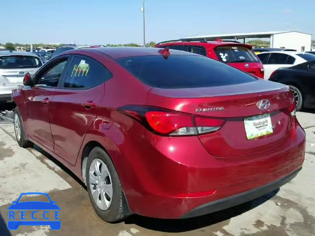 2016 HYUNDAI ELANTRA SE 5NPDH4AE2GH754798 зображення 2