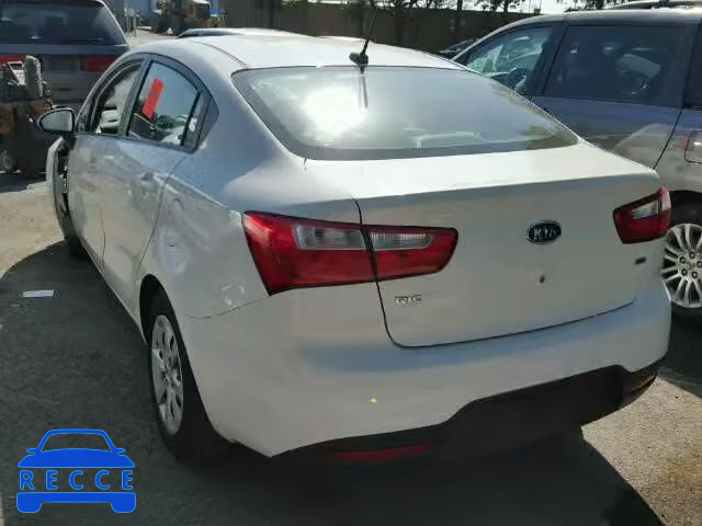 2013 KIA RIO LX KNADM4A3XD6111998 зображення 2