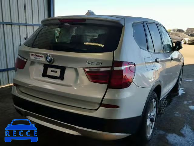 2011 BMW X3 XDRIVE3 5UXWX7C55BL733182 зображення 3