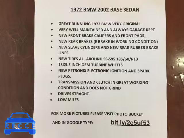 1972 BMW 2002 2578399 зображення 9