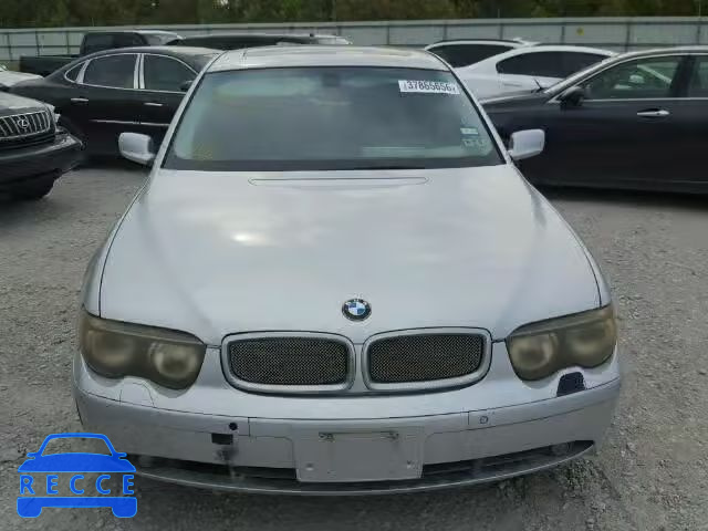 2002 BMW 745I WBAGL63452DP53183 image 9