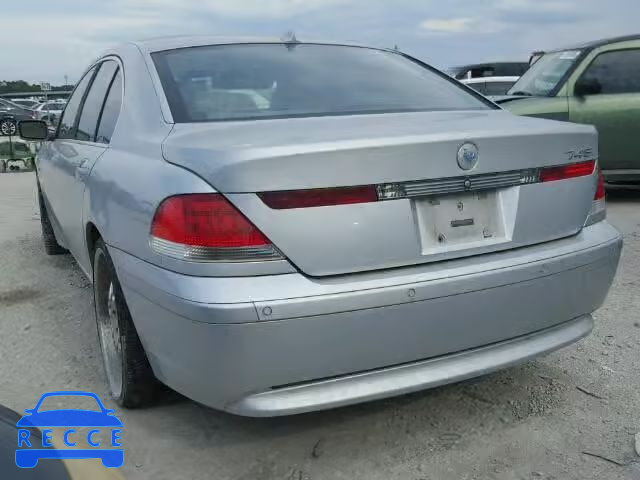 2002 BMW 745I WBAGL63452DP53183 image 2