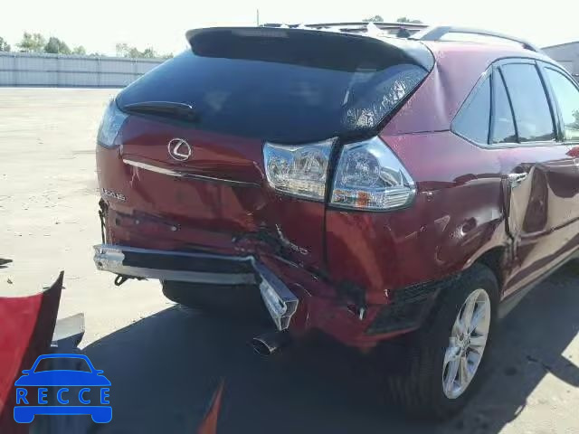 2009 LEXUS RX 350 2T2HK31U39C123998 зображення 9