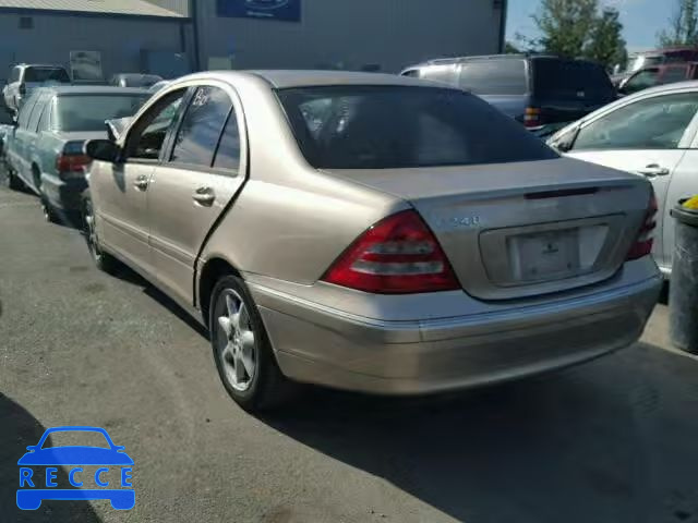 2003 MERCEDES-BENZ C240 WDBRF61J63F328345 зображення 2