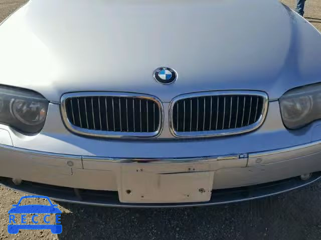 2003 BMW 745LI WBAGN63443DR19351 image 9