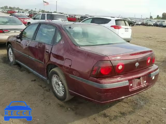 2001 CHEVROLET IMPALA 2G1WF55K519132428 image 2