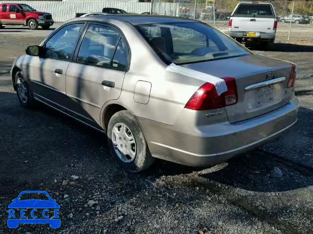 2001 HONDA CIVIC LX 2HGES16561H584850 image 2