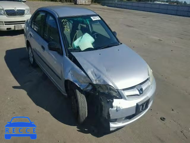 2005 HONDA CIVIC DX V 1HGES163X5L004507 image 0