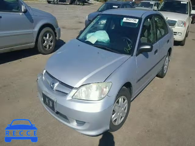 2005 HONDA CIVIC DX V 1HGES163X5L004507 image 1