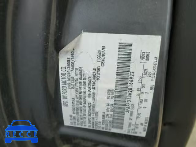 2002 FORD FOCUS ZX3 3FAFP31362R166922 image 9