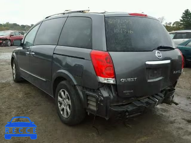 2007 NISSAN QUEST S/SE 5N1BV28U47N136606 image 2