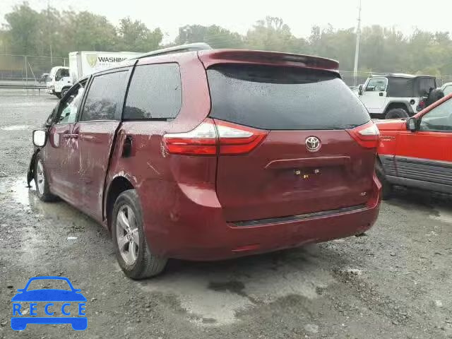 2015 TOYOTA SIENNA LE 5TDKK3DC0FS532136 image 2