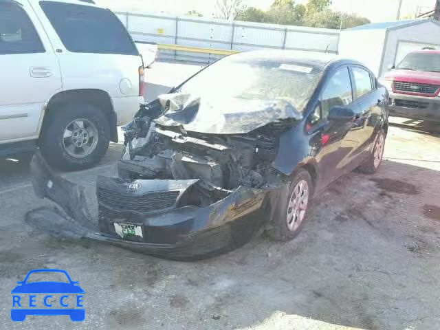 2014 KIA RIO LX KNADM4A3XE6370136 image 1