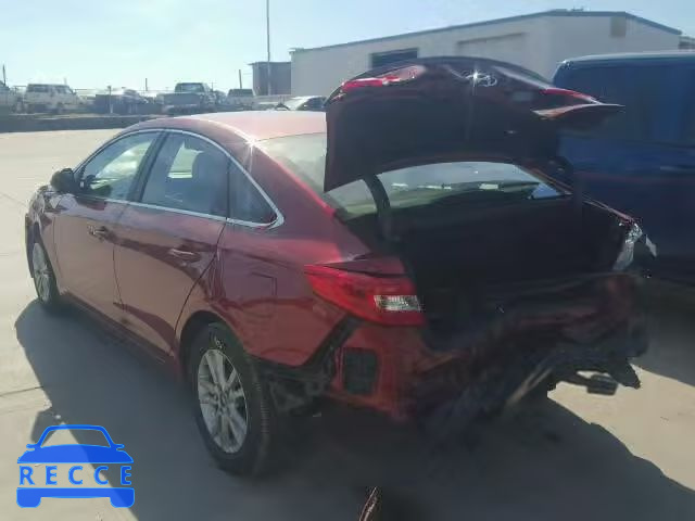 2015 HYUNDAI SONATA SE 5NPE24AF9FH019023 зображення 2