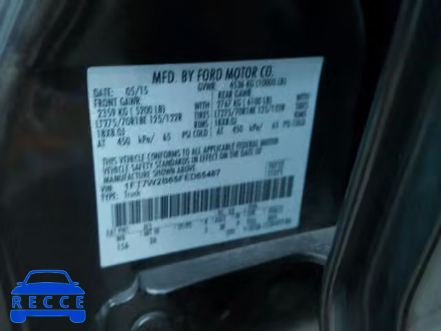 2015 FORD F250 SUPER 1FT7W2B65FED65487 image 9