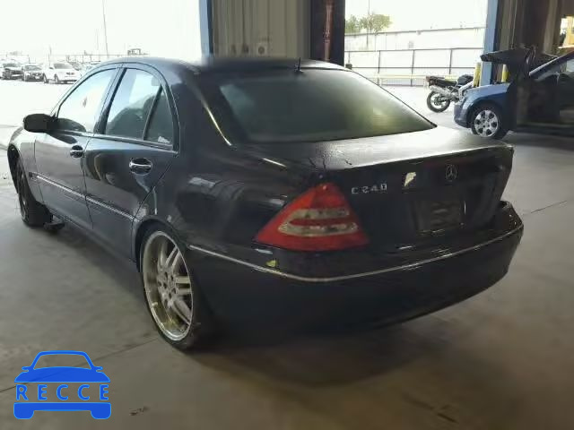 2001 MERCEDES-BENZ C240 WDBRF61J51F110524 image 2