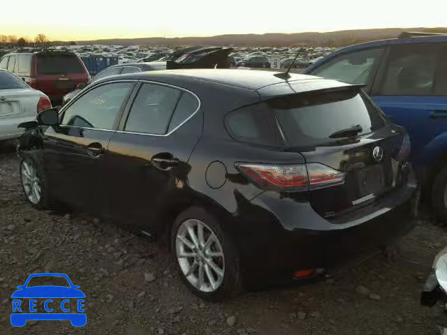 2012 LEXUS CT200H JTHKD5BH7C2086587 зображення 2