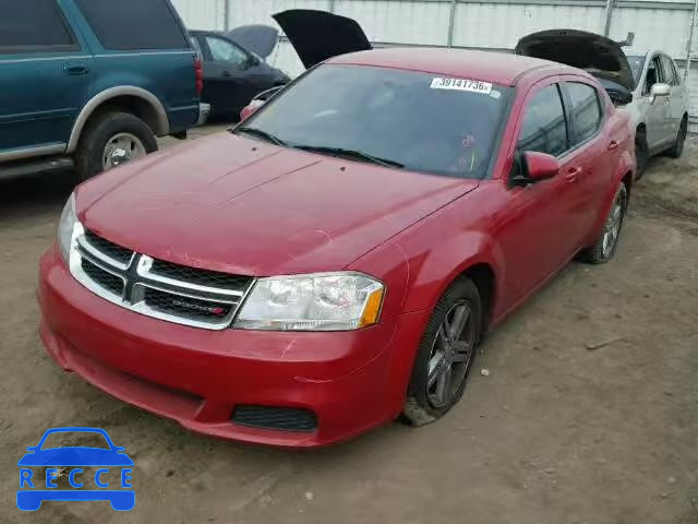 2012 DODGE AVENGER SX 1C3CDZCB2CN196201 зображення 1