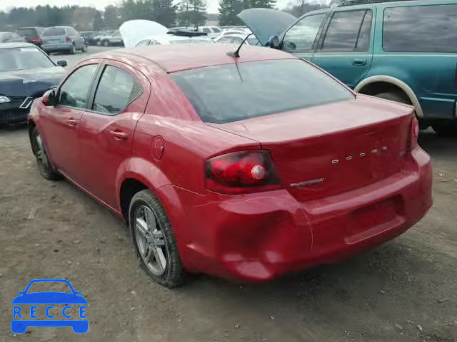 2012 DODGE AVENGER SX 1C3CDZCB2CN196201 зображення 2