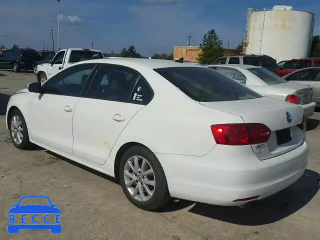 2012 VOLKSWAGEN JETTA SE 3VWDX7AJ6CM367447 image 2