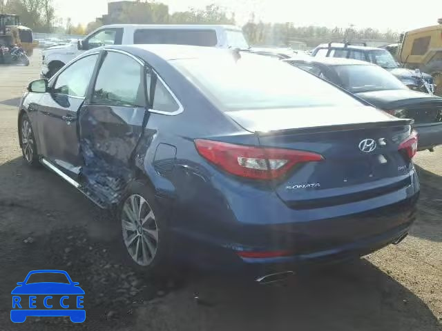 2015 HYUNDAI SONATA SPO 5NPE34AF8FH018670 image 2