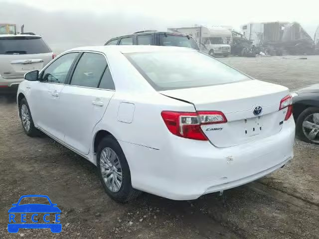 2012 TOYOTA CAMRY HYBR 4T1BD1FK6CU002534 image 2