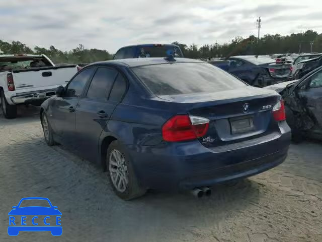 2006 BMW 325I AUTOMATIC WBAVB17506NK36907 зображення 2