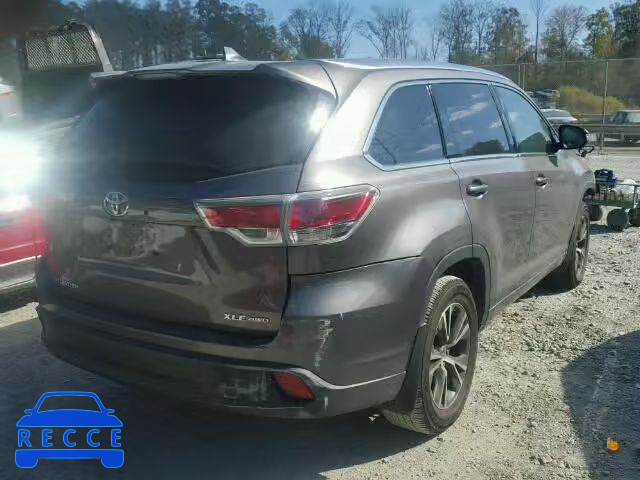 2016 TOYOTA HIGHLANDER 5TDJKRFH8GS242350 зображення 3