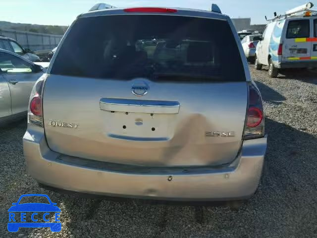 2008 NISSAN QUEST S/SE 5N1BV28U98N117891 image 9