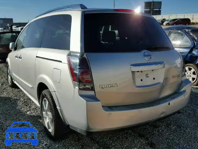 2008 NISSAN QUEST S/SE 5N1BV28U98N117891 image 2